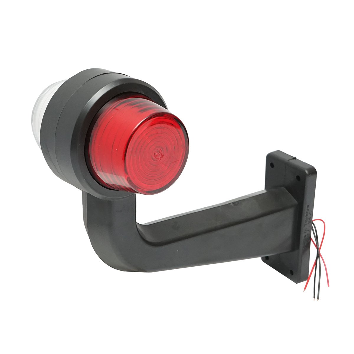 Set lampi laterale gabarit LED cu brat 12-24V, alb-rosu FR0158 Breckner Germany
